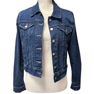 Levi's Cropped Denim Jacket Dark Wash – Women's Medium